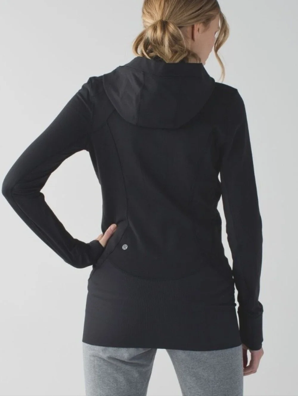 Lululemon Daily Practice Hooded Layer Black Jacket Active Size 6 - Picture 1 of 10